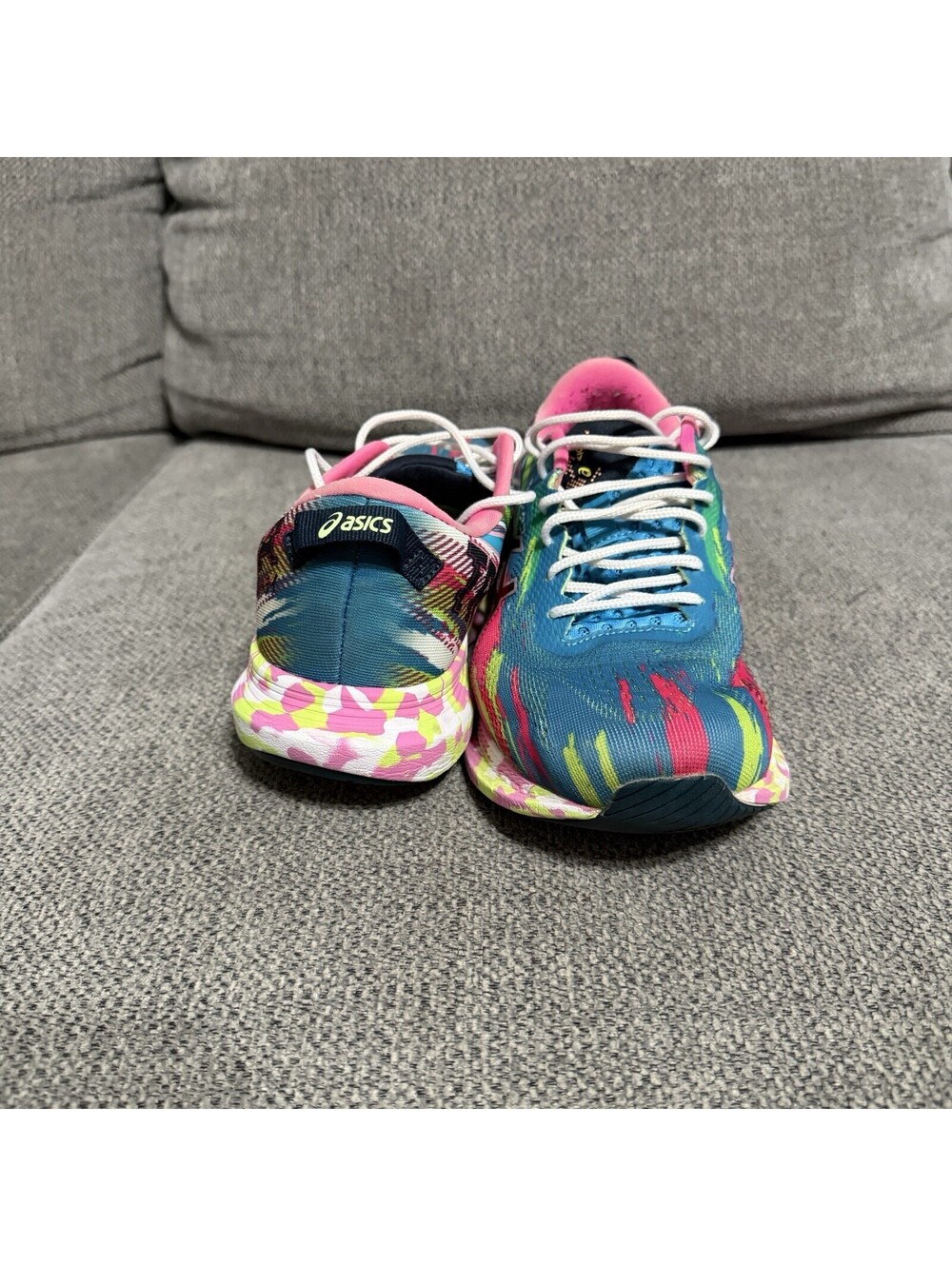Asics Noosa Tri 34 Size 9.5 US Women Aqua Hot Pink Shoes - Picture 5 of 9